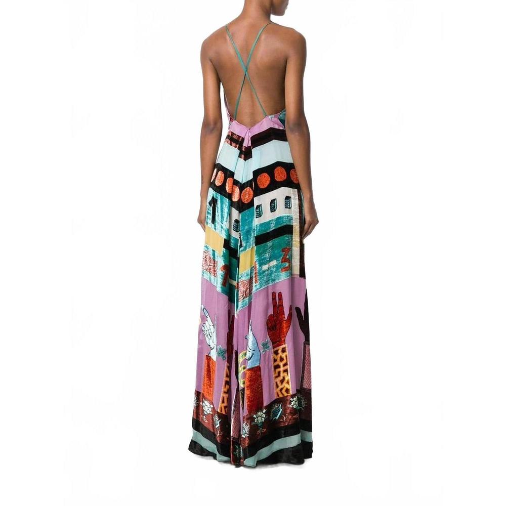NEW VALENTINO counting gown in multi - Picture 4 of 4